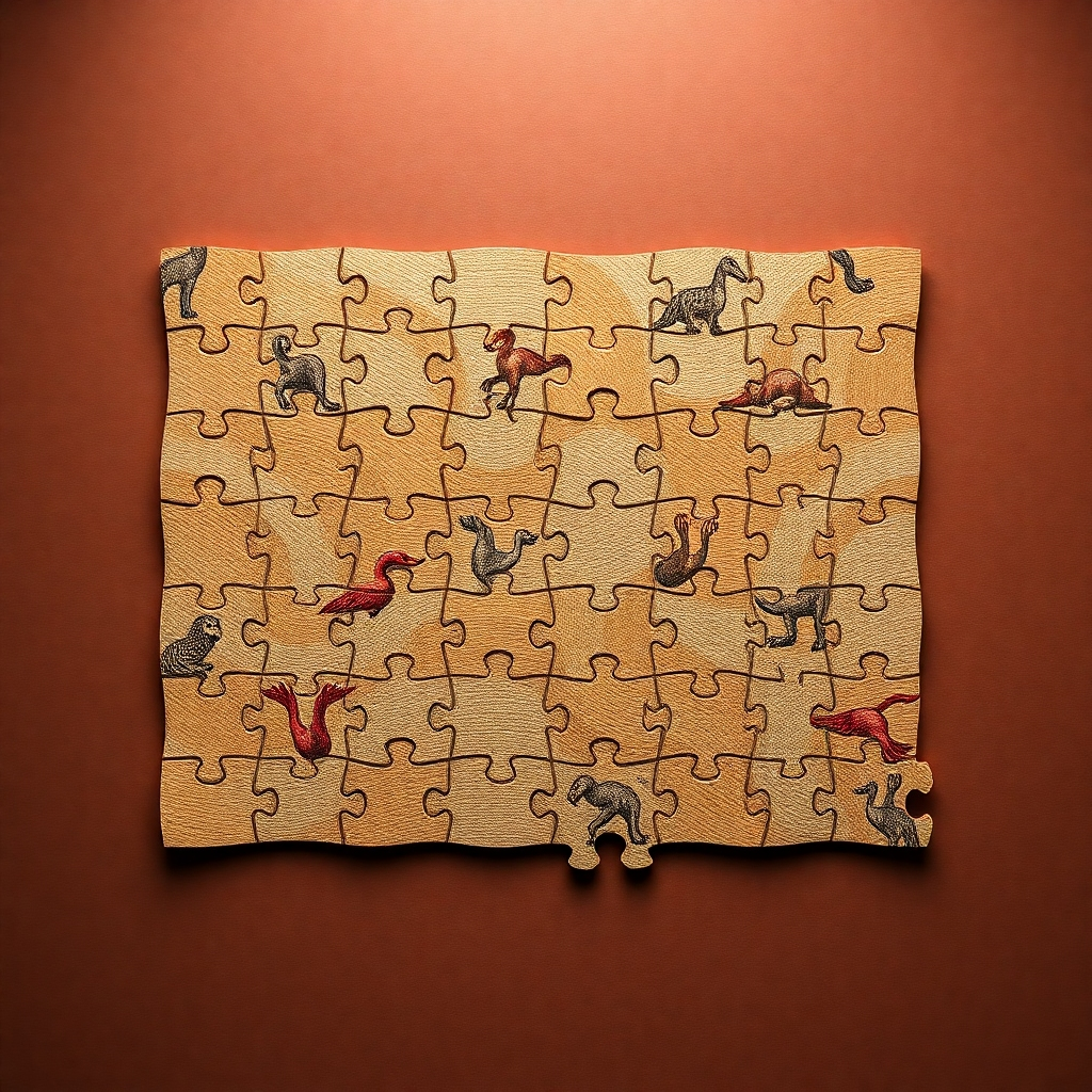 A visual representation of a puzzle coming together to form a complete picture. The puzzle pieces should be intricately designed, and the overall image should convey a sense of resolution and completeness.
